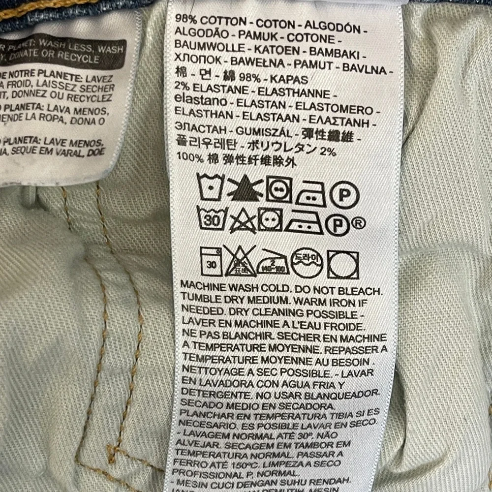 Levis 514 Straight Fit Mens 40x30 Medium Wash Denim Blue Jeans Stretch‎ Zip